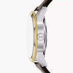 Pearson Men Quartz Blue Dial Multi-Function Leather Watch FS6195