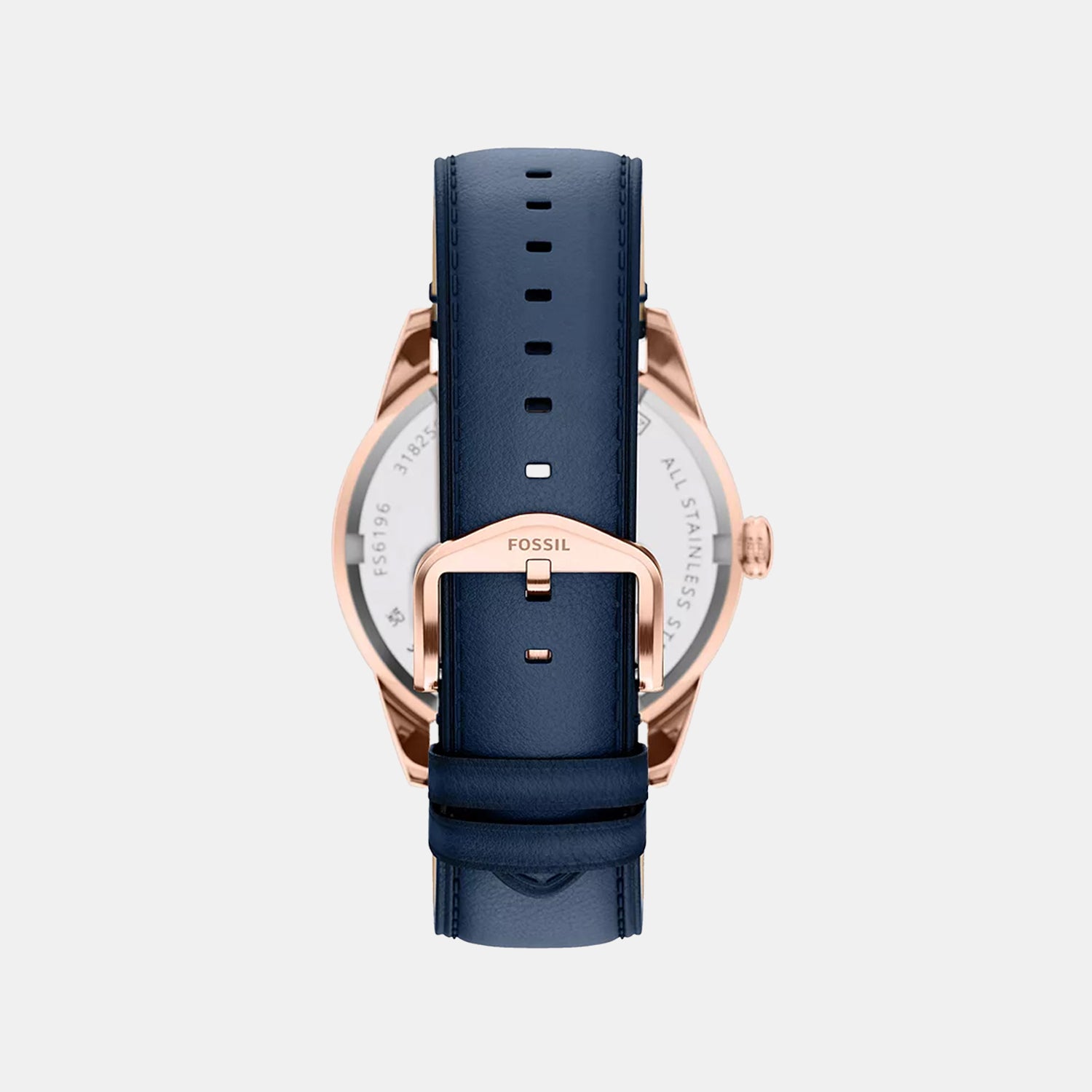 Pearson Men Quartz Blue Dial Multi-Function Leather Watch FS6196