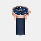 Pearson Men Quartz Blue Dial Multi-Function Leather Watch FS6196