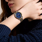 Copeland Couple Quartz Blue Dial Analog Stainless Steel Watch FS6198SET