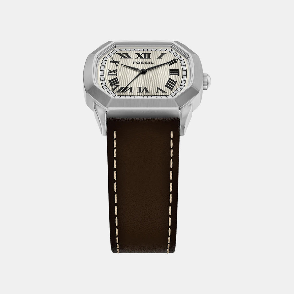 Harlow Women Quartz Cream Dial Analog Leather Watch FS6214