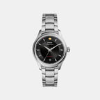 Signature Men Automatic Black Dial Analog Stainless Steel Watch FSI1000