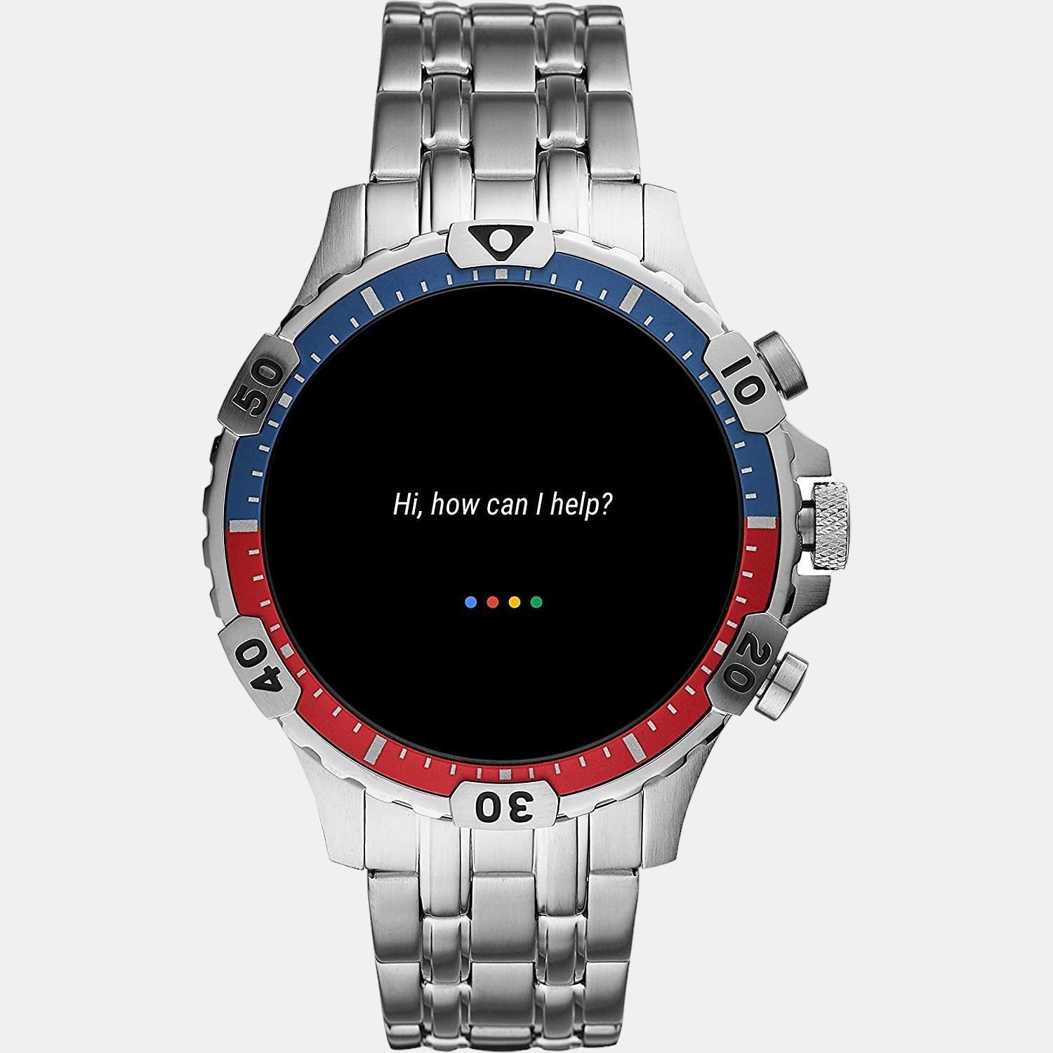 Fossil 46 mm Silver Automatic watch