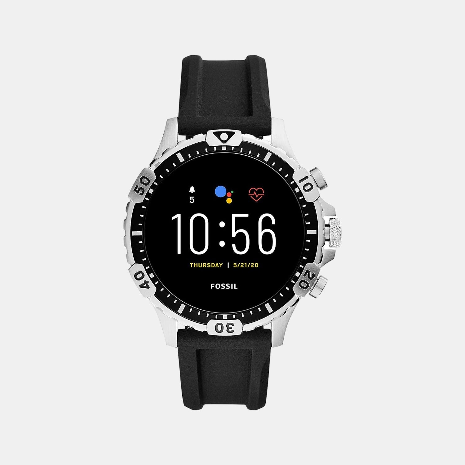 Fossil Round Black Digital watch