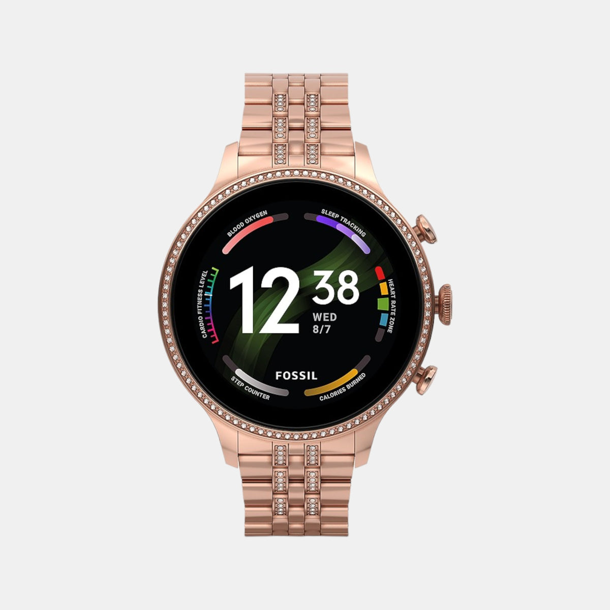 Male Black Digital Gen 6 Stainless Steel Smart Watch FTW6077