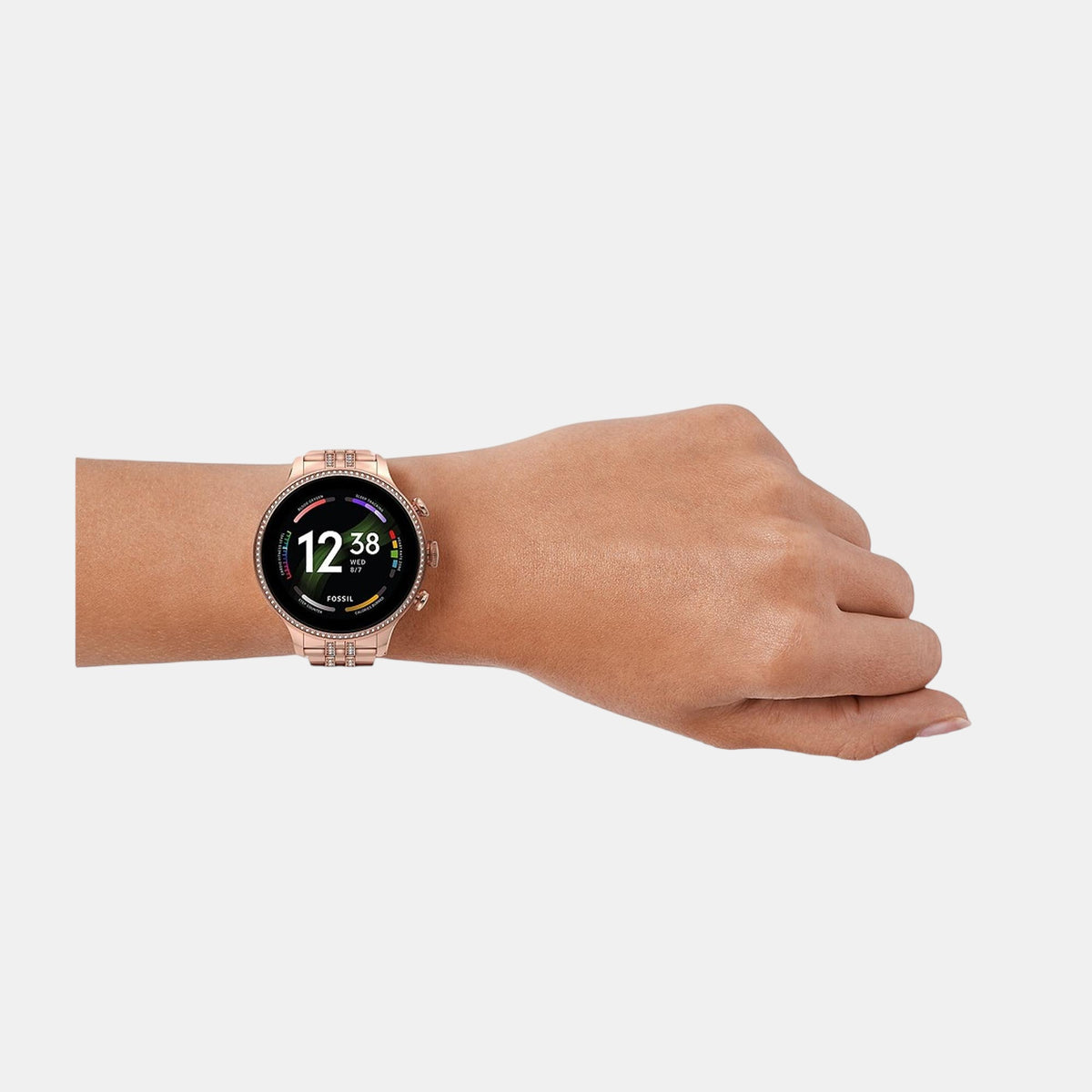 Women Quartz Black Dial Digital Stainless Steel Watch FTW6077
