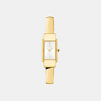 Moderne Women Quartz White Dial Analog Stainless Steel Watch 25100184