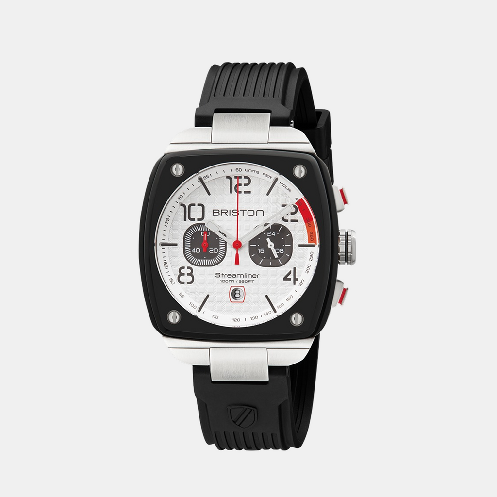 Streamliner Men Quartz White Dial Analog Rubber Watch 24142.SA.B.2.RB