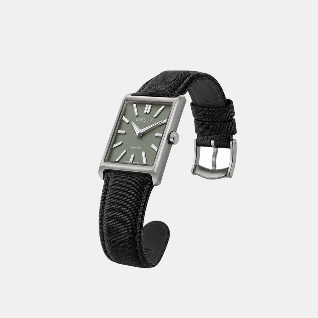 Men Quartz Grey Dial Analog Leather Watch MOMENTO-SL