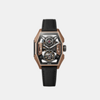 Men Automatic Grey Dial Analog Leather Watch EDGE - RG