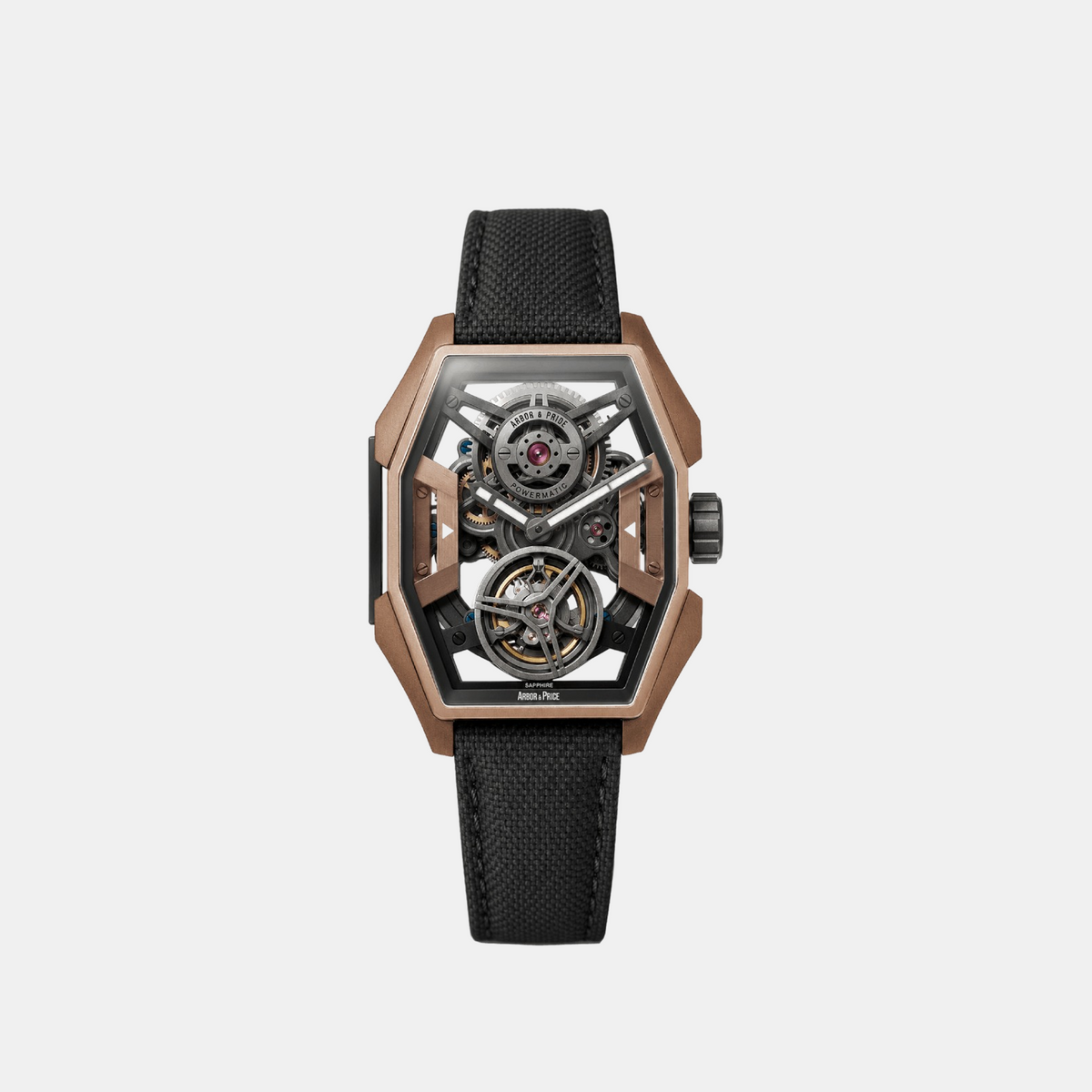 Men Automatic Grey Dial Analog Leather Watch EDGE - RG