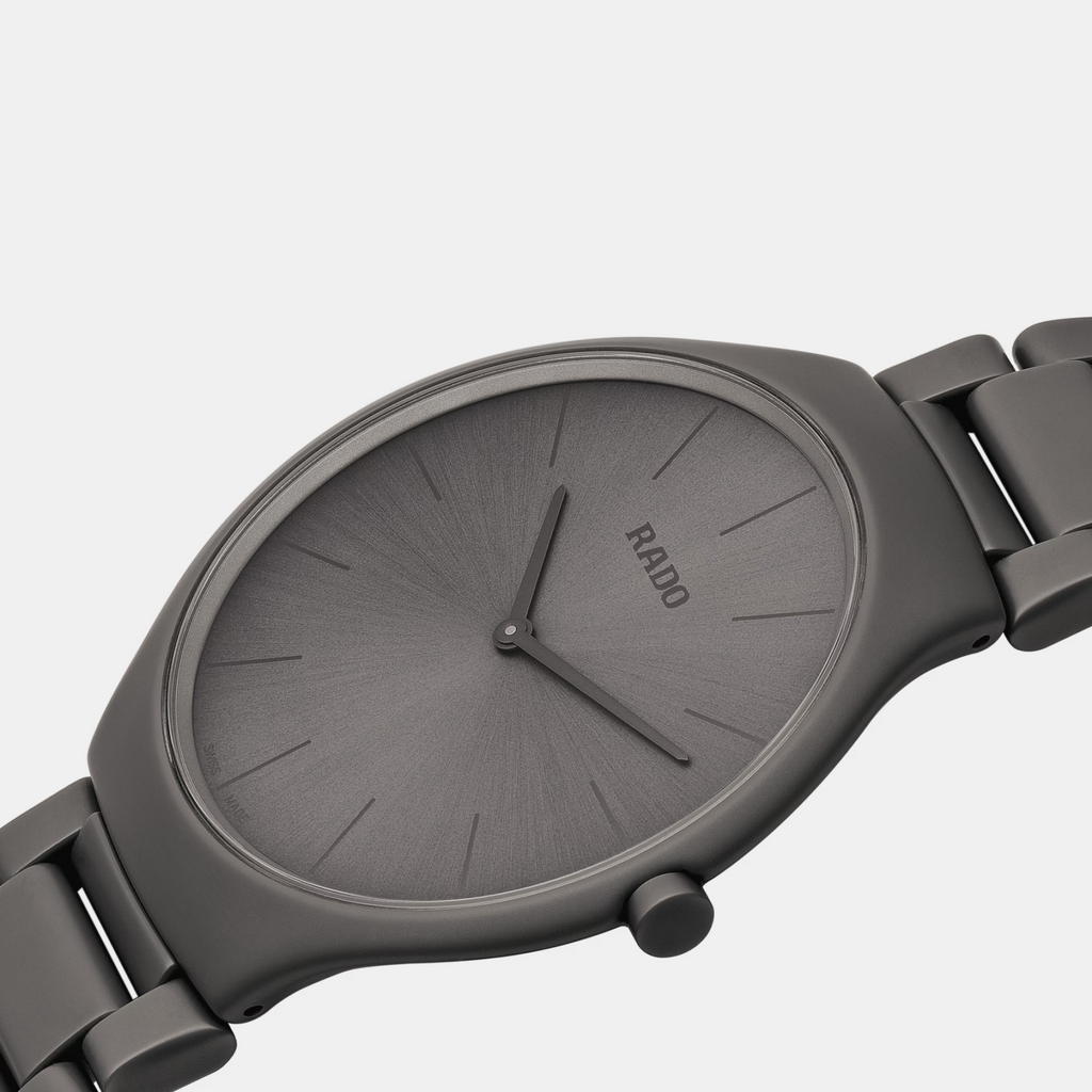True Round Les Couleurs Le Corbusier Unisex Quartz Grey Dial Analog Ceramic Watch R27091612
