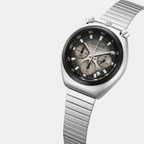 Tsuno Men Quartz Black Dial Chronograph Stainless Steel Watch AN3714-50H