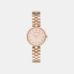 Gleam Women Quartz Blush Dial Analog Stainless Steel Watch 25100227
