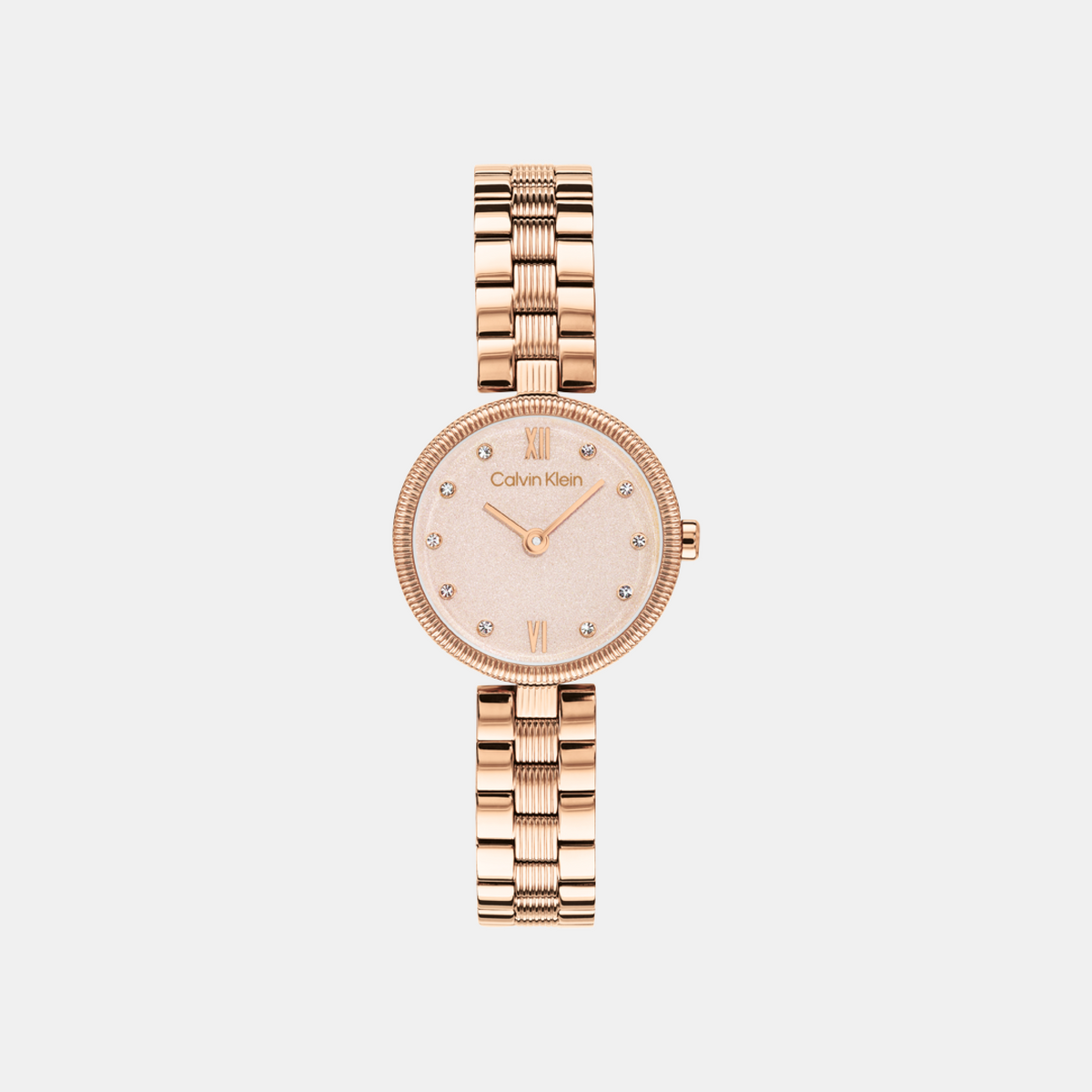 Gleam Women Quartz Blush Dial Analog Stainless Steel Watch 25100227