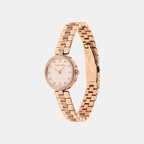 Gleam Women Quartz Blush Dial Analog Stainless Steel Watch 25100227