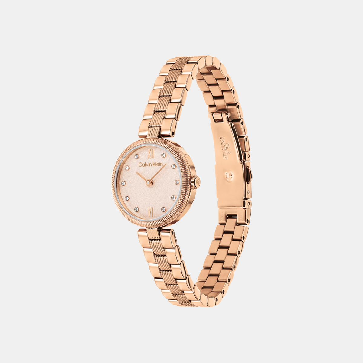 Gleam Women Quartz Pink Dial Analog Stainless Steel Watch 25100227