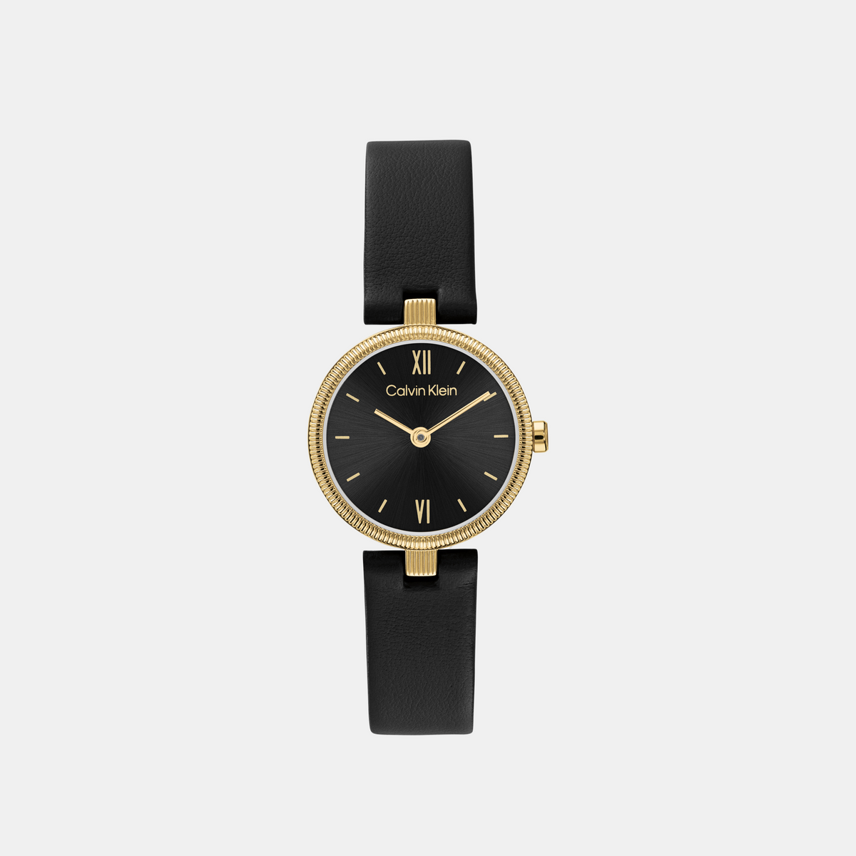 Gleam Women Quartz Black Dial Analog Leather Watch 25100230