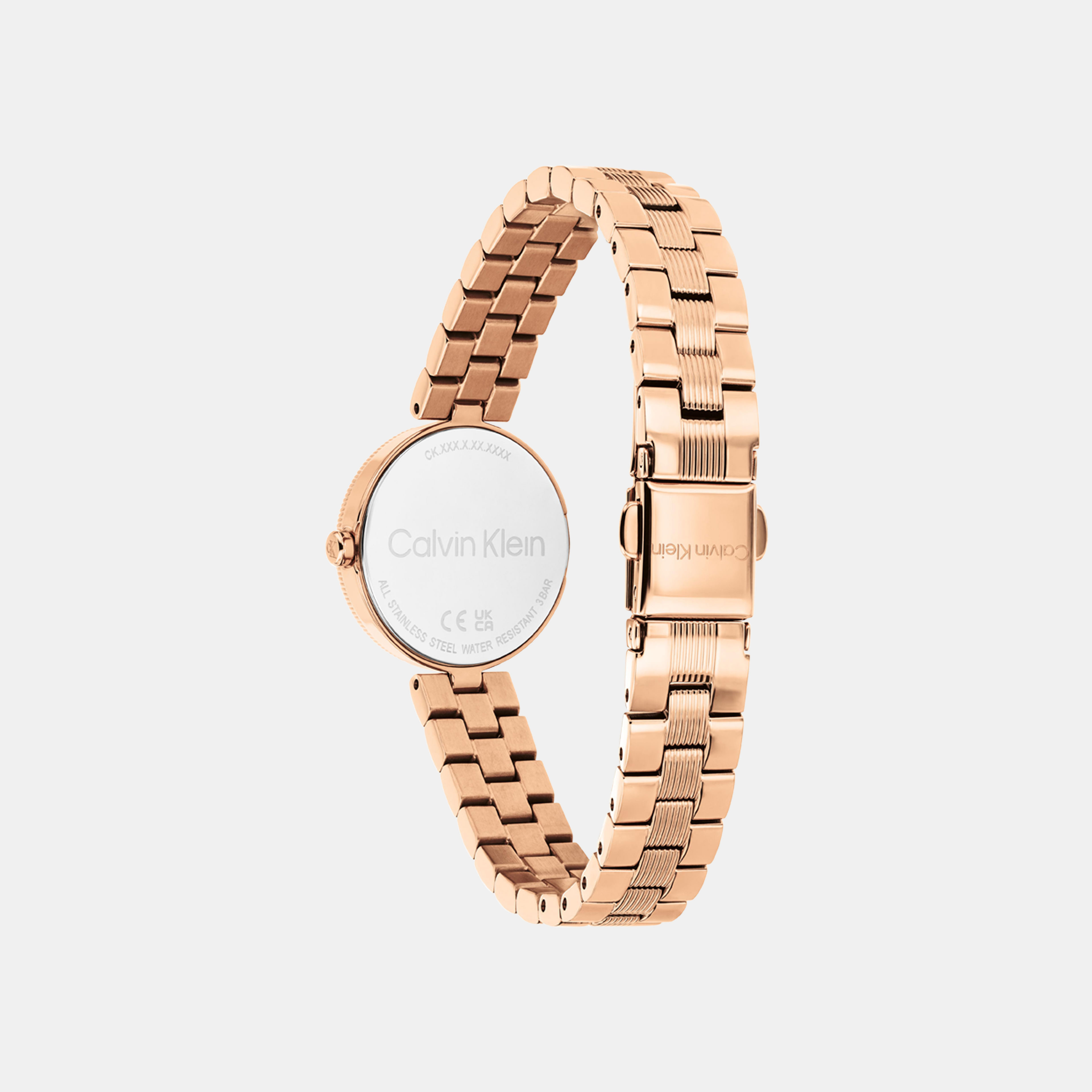 Gleam Women Quartz Blush Dial Analog Stainless Steel Watch 25100227