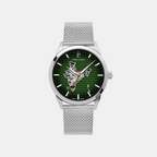 Men Automatic Green Dial Analog Stainless Steel Watch 430D171