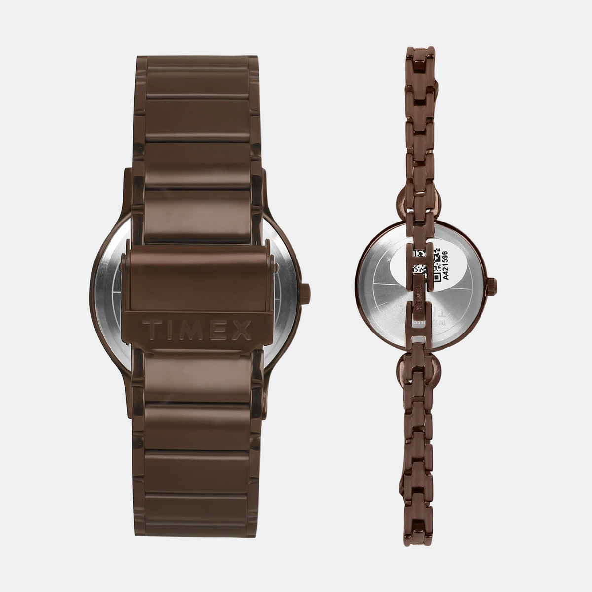 Trendline Couple Quartz Rose Gold Dial Analog Stainless Steel Watch TW00PR265