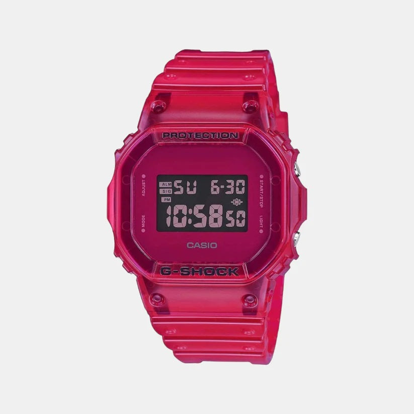 G-Shock Men Quartz Pink Dial Digital Resin Watch G1005