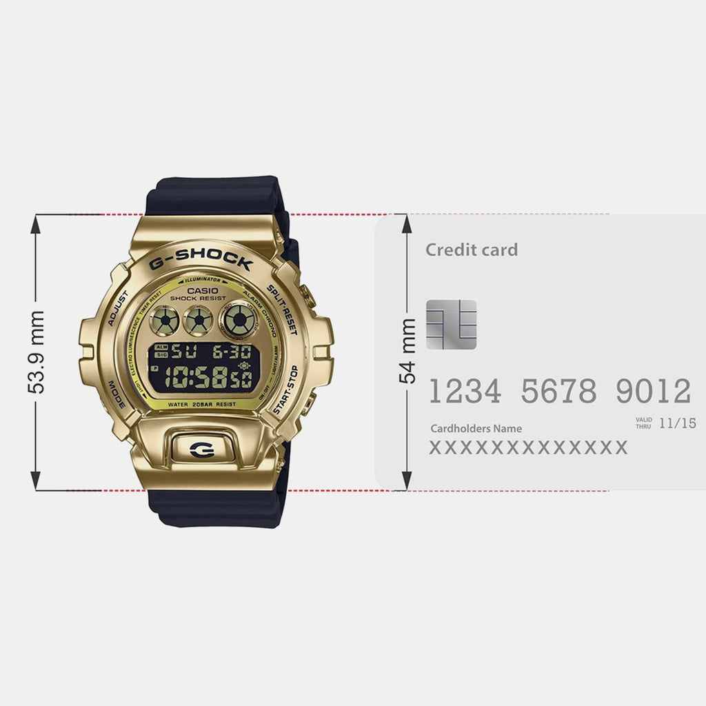 G-Shock Men Quartz Gold Dial Digital Resin Watch G1027
