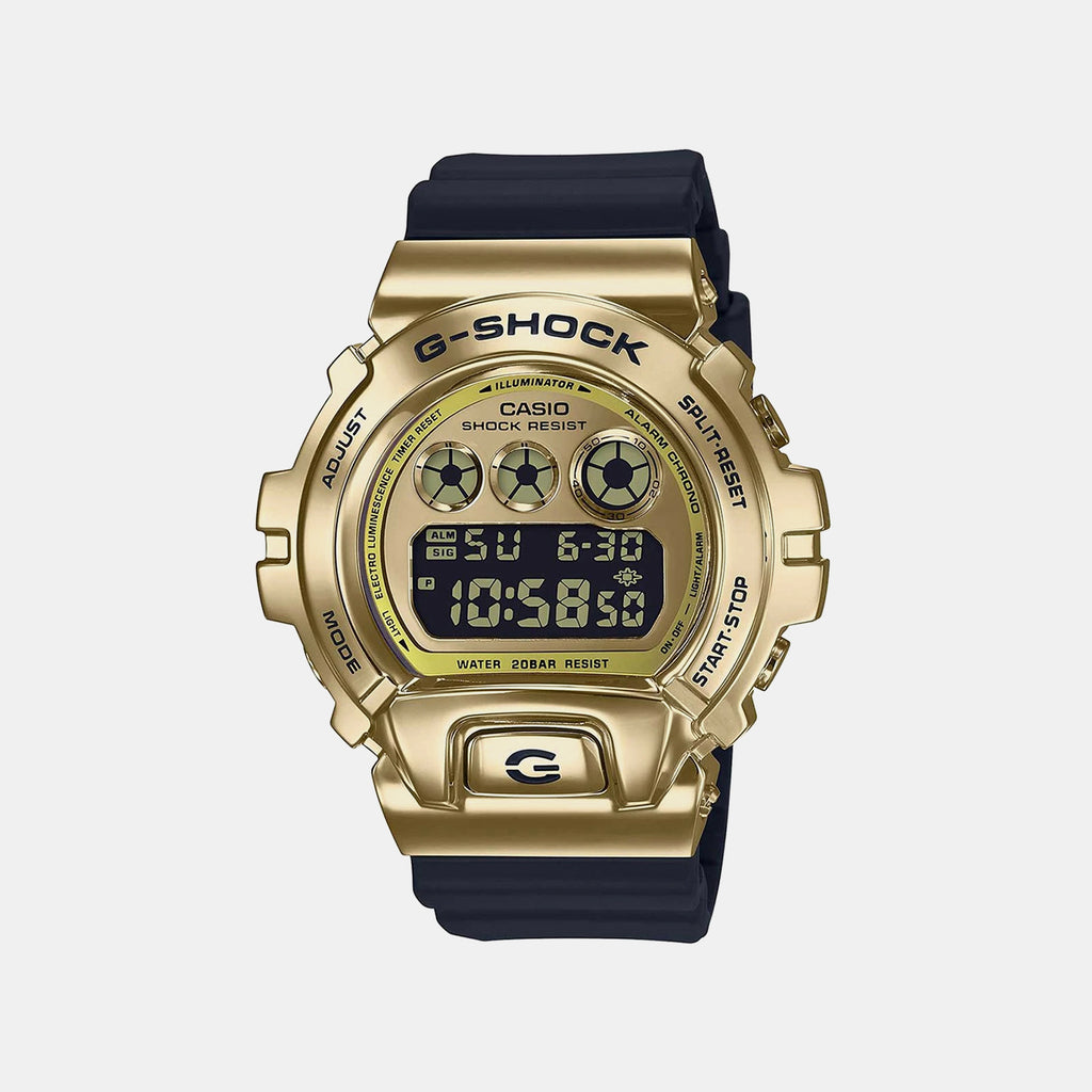 G-Shock Men Quartz Gold Dial Digital Resin Watch G1027