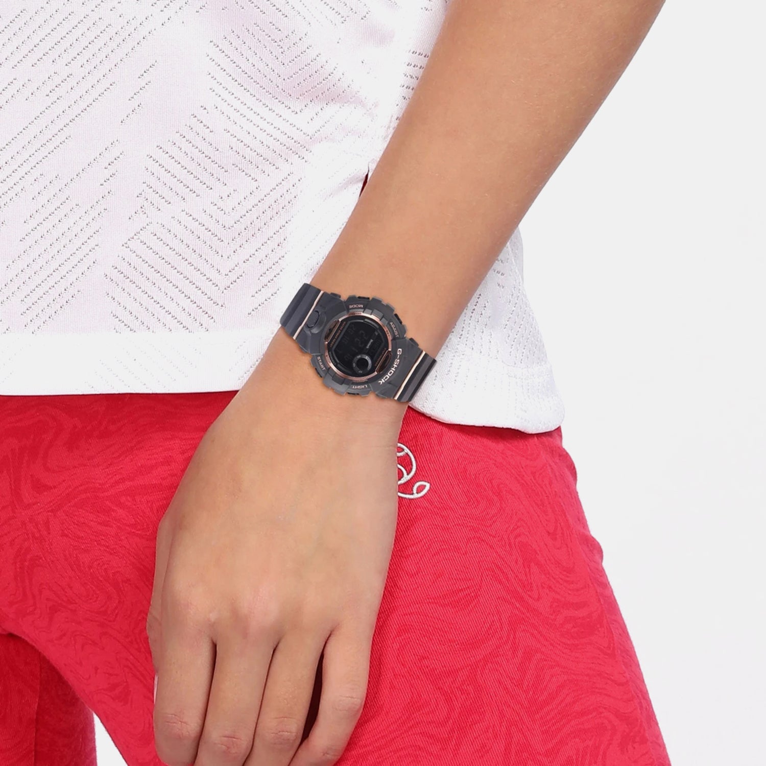 G-Shock Women Quartz Black Dial Digital Resin Watch G1042