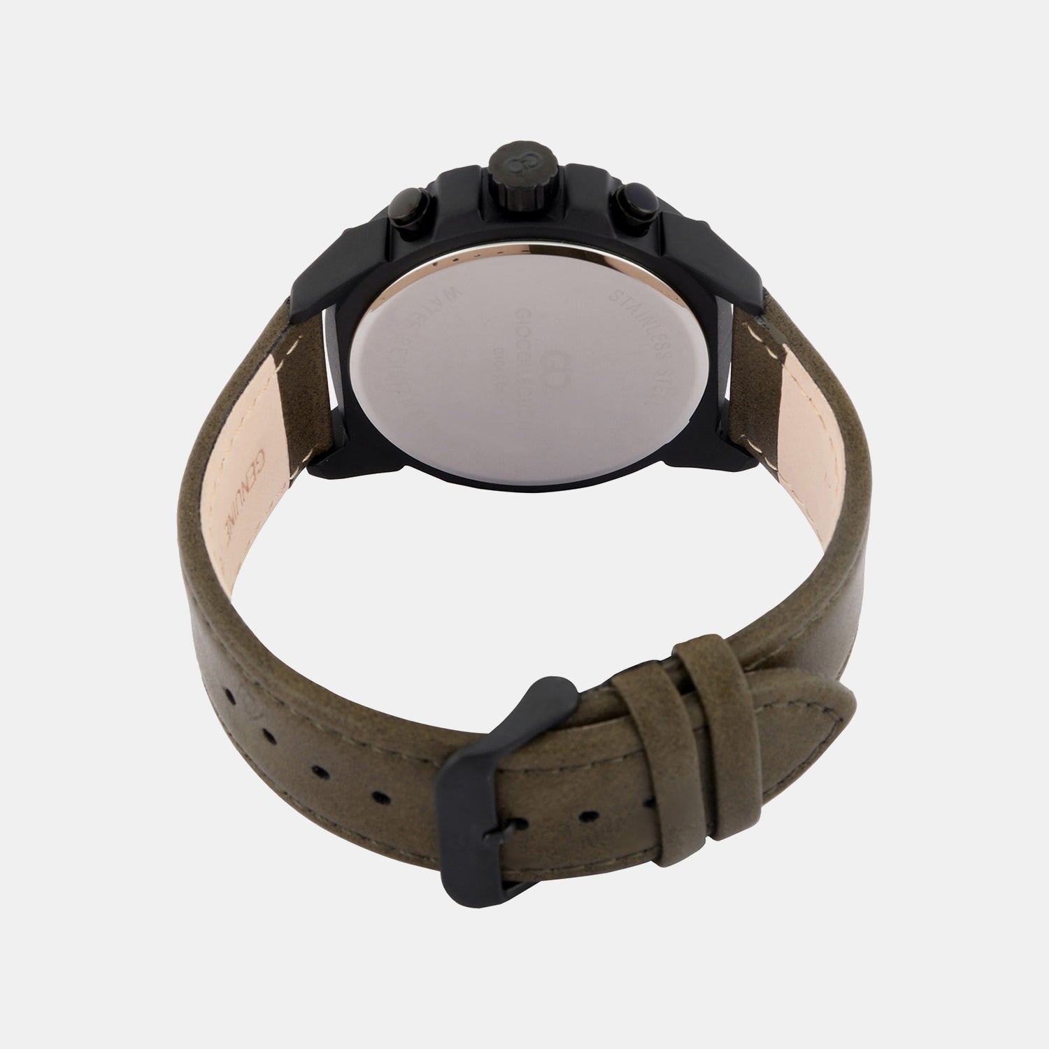 G-Shock Men Quartz Grey Dial Chronograph Leather Watch G1043