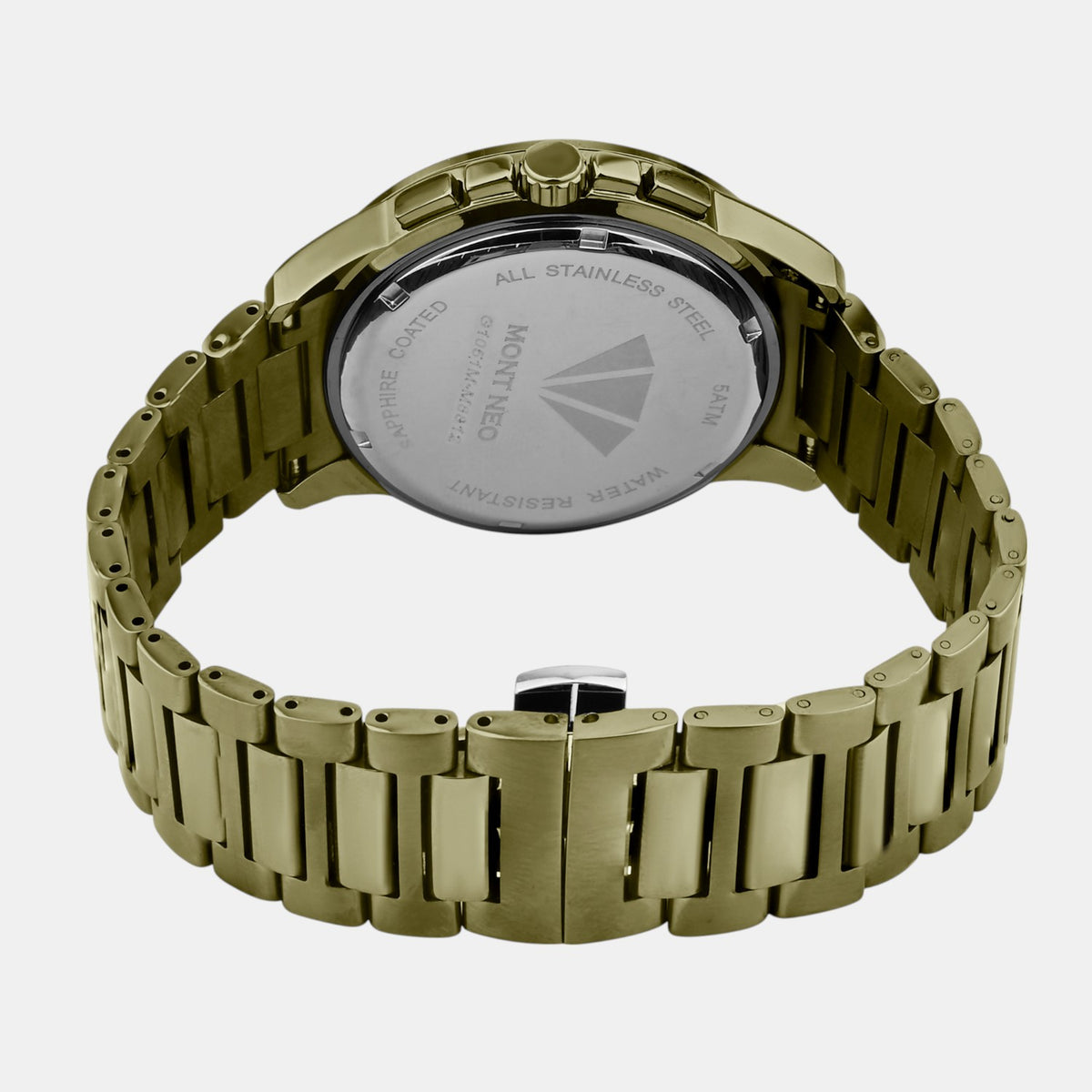Men Quartz Green Dial Analog Stainless Steel Watch G1051M-M101014