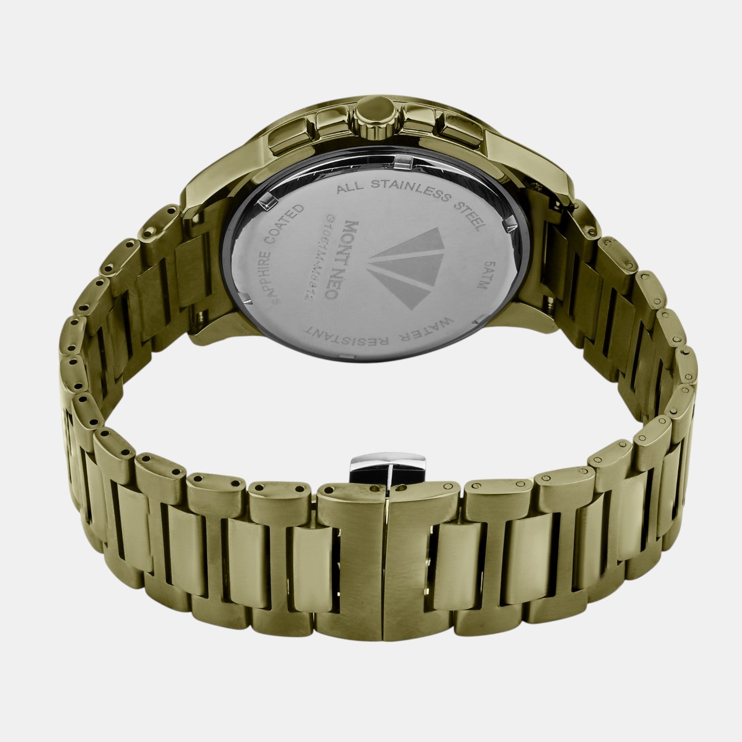 Men Quartz Green Dial Multi-Function Stainless Steel Watch G1051M-M101014