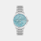 Men Quartz Blue Dial Multi-Function Metal Watch G1051M-M1120