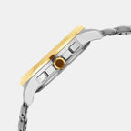 Men Quartz Silver Dial Multi-Function Stainless Steel Watch G1051M-M1203