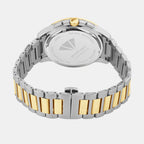 Men Quartz Silver Dial Multi-Function Stainless Steel Watch G1051M-M1203