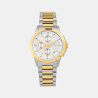 Men Quartz Silver Dial Multi-Function Stainless Steel Watch G1051M-M1203