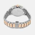 Men Quartz Black Dial Multi-Function Stainless Steel Watch G1051M-M1304