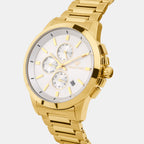 Men Quartz Silver Dial Multi-Function Stainless Steel Watch G1051M-M2203