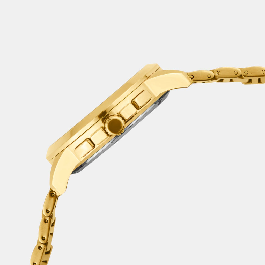 Men Quartz Silver Dial Multi-Function Stainless Steel Watch G1051M-M2203