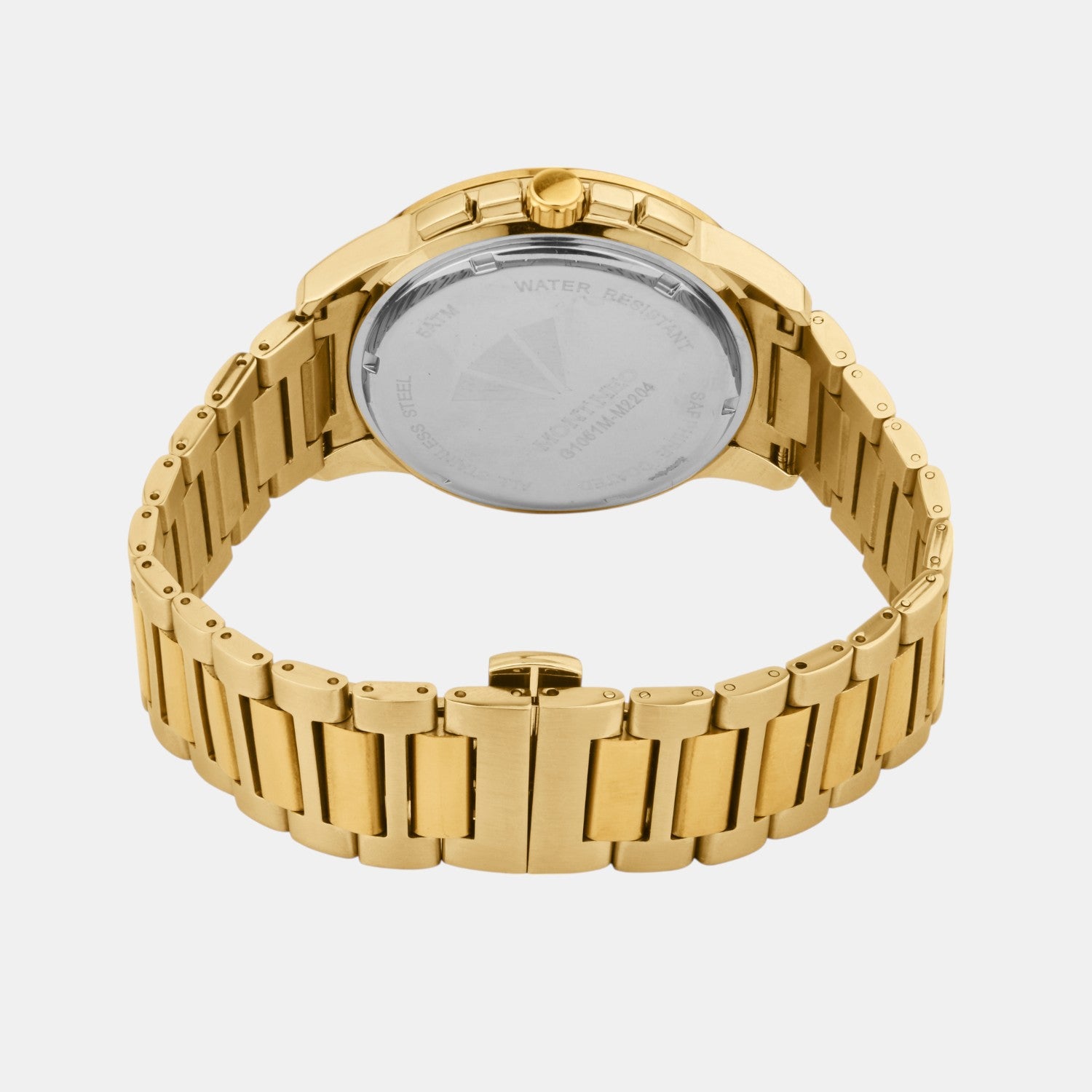 Men Quartz Silver Dial Multi-Function Stainless Steel Watch G1051M-M2203