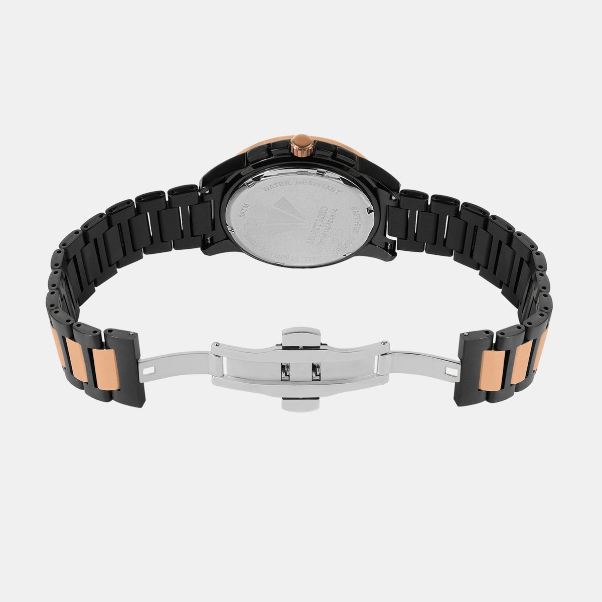 Men Quartz Black Dial Multi-Function Metal Watch G1051M-M4304
