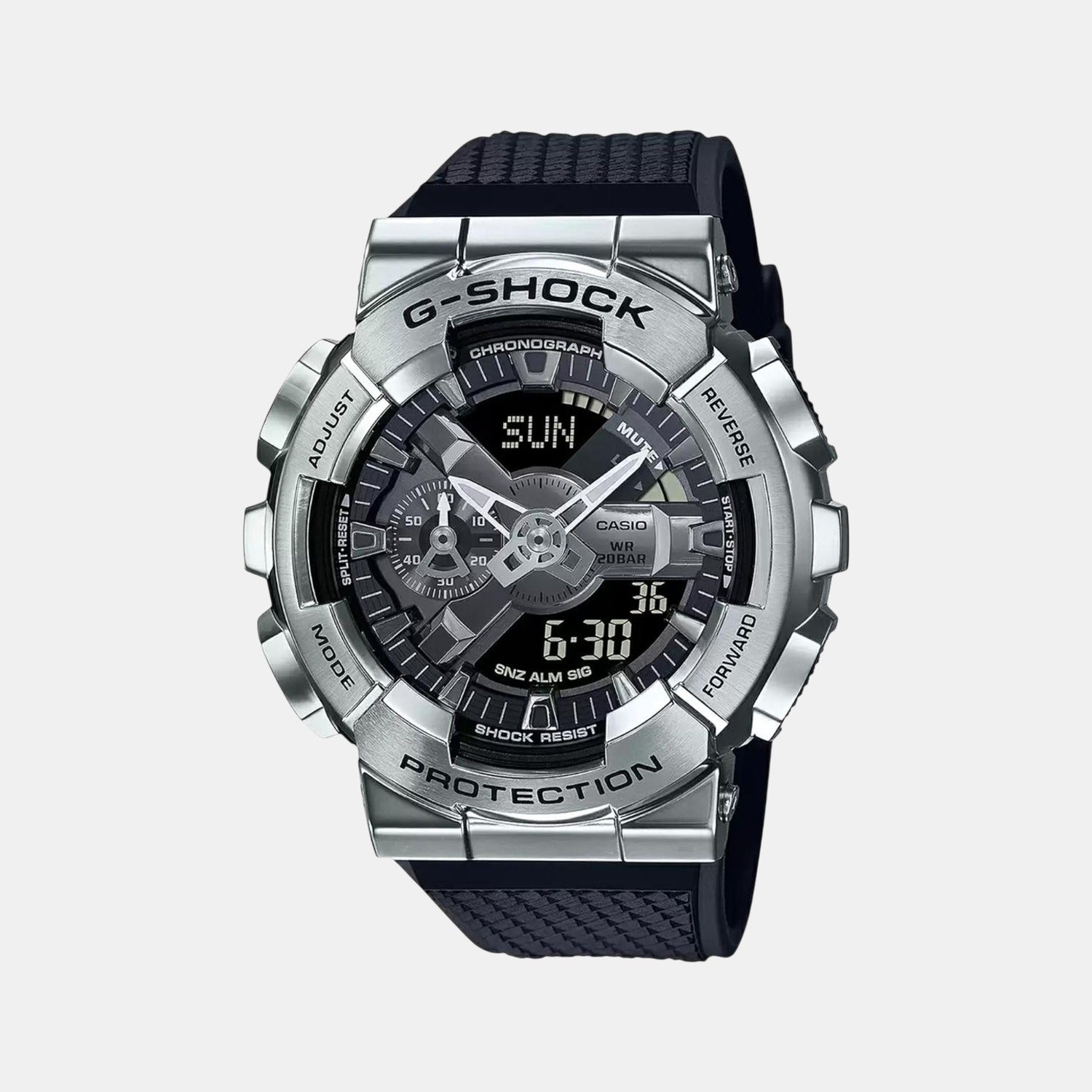 G-Shock Men Quartz Black Dial Analog-Digital Resin Watch G1051