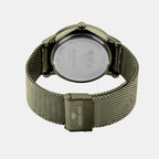 Men Quartz Green Dial Analog Mesh Watch G1052E-B101014