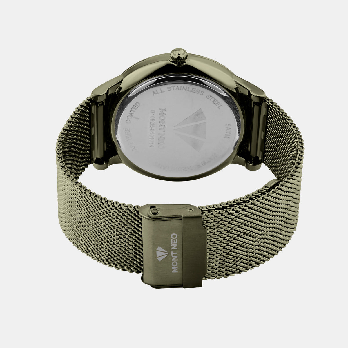 Men Quartz Green Dial Analog Stainless Steel Watch G1052E-B101014