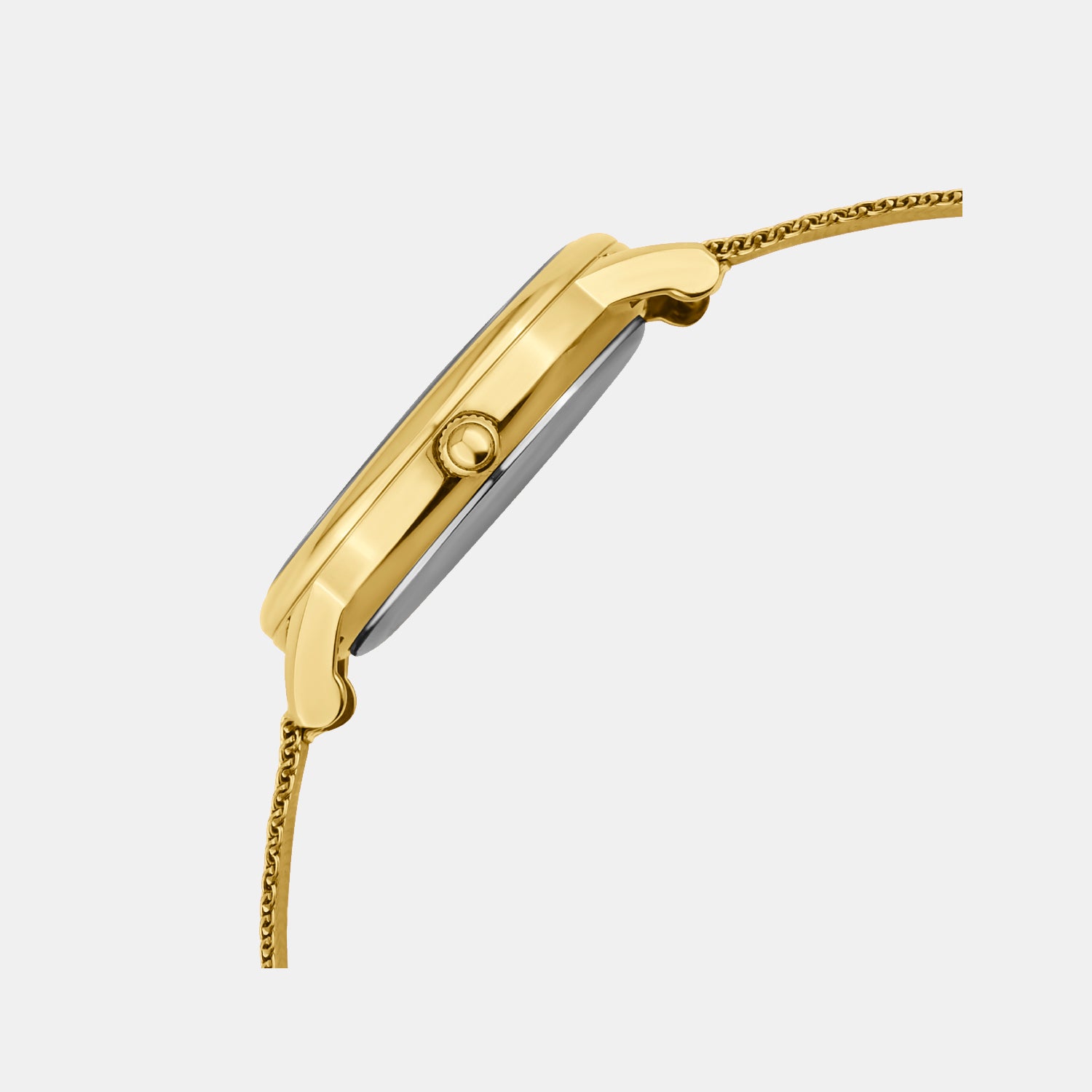 Men Quartz Silver Dial Analog Mesh Watch G1052E-B2203