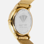 Men Quartz Silver Dial Analog Mesh Watch G1052E-B2203