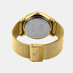 Men Quartz Silver Dial Analog Mesh Watch G1052E-B2203