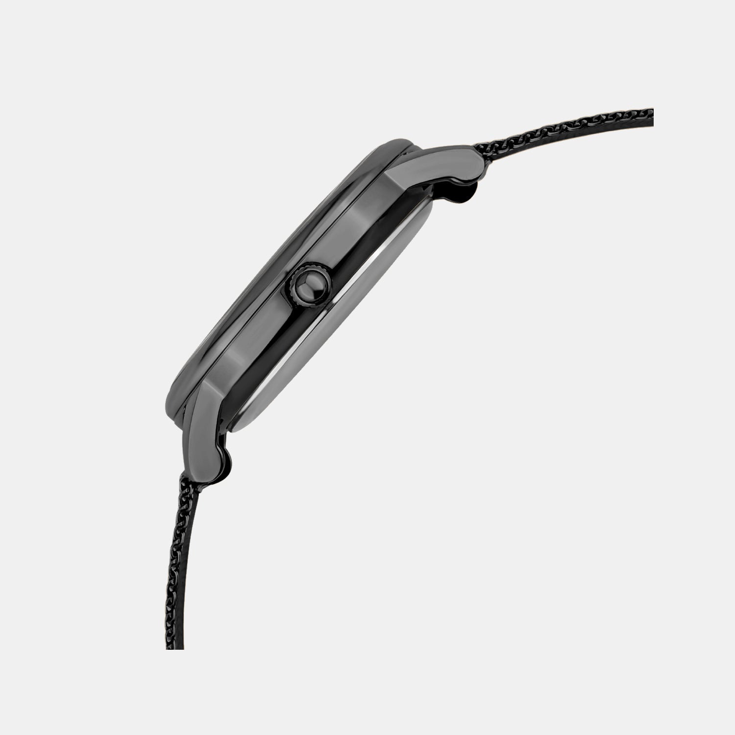 Men Quartz Red Dial Analog Mesh Watch G1052E-B4412