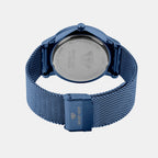 Men Quartz Blue Dial Analog Mesh Watch G1052E-B5505