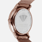 Men Quartz Brown Dial Analog Mesh Watch G1052E-B6606